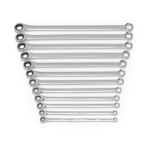 Gearwrench - 12 Piece 72-Tooth 12 Point XL GearBox Double Box Ratcheting Metric Wrench Set - 85988