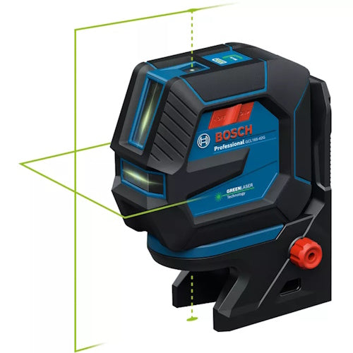 Bosch 3.7V Green-Beam Self-Leveling Cross-Line Laser w/ Plumb Points - GCL165-42GL - Titan Tools Direct