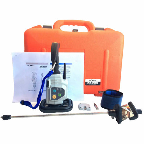 Sokkia RC-PR5A P3 Complete Range Pole Set w/ Remote Control System, Hard Case, ATP1 Prism, RP3 Pole, Quick Release Adapter, Charger and Battery - 222136103-C - Titan Tools Direct