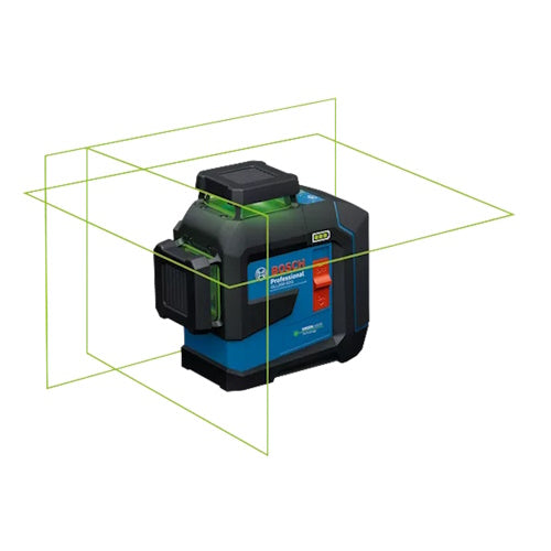 Bosch 3.7V Green-Beam Three-Plane Leveling and Alignment Laser w/ Li-Ion Battery - GLL300-42GL