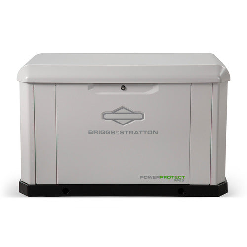 Briggs & Stratton PowerProtect 26kW Home Standby Generator, Aluminum Enclosure, NG/LP Compatible, Vanguard Engine - 040806