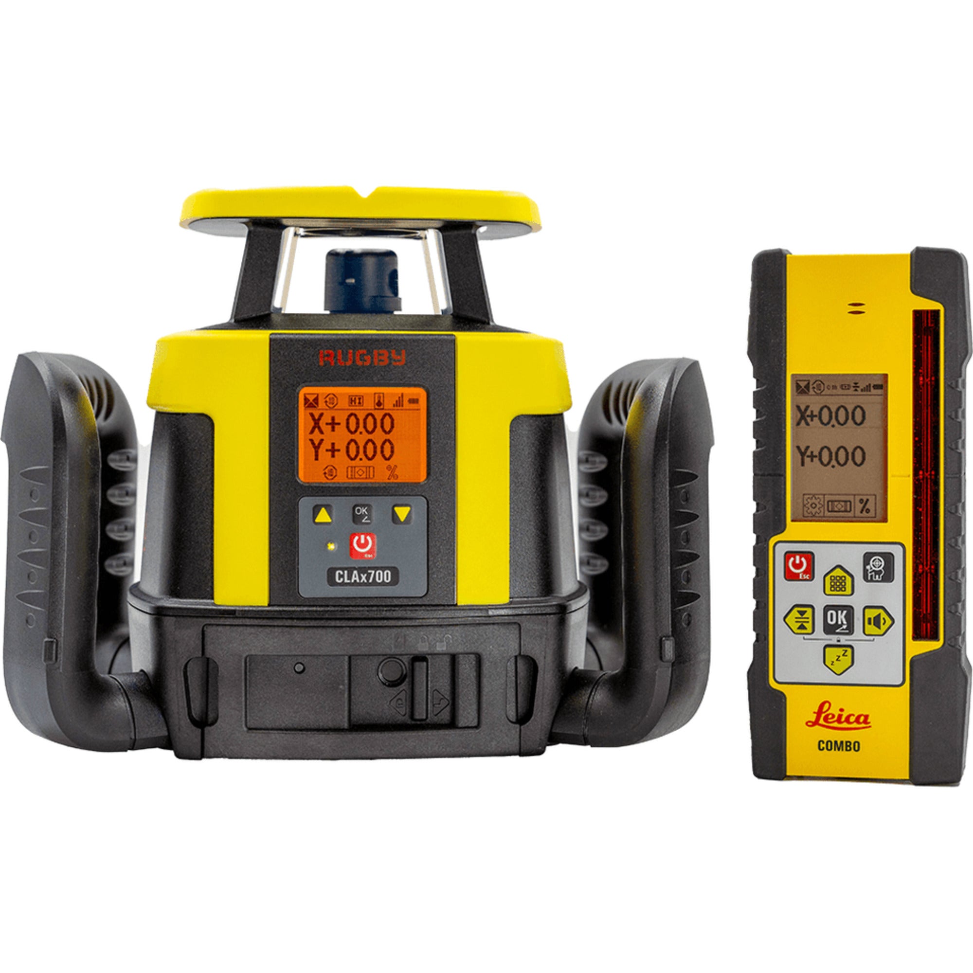 Leica Rugby CLAx700 Dual Slope Laser Level with Combo Receiver and Rec ...