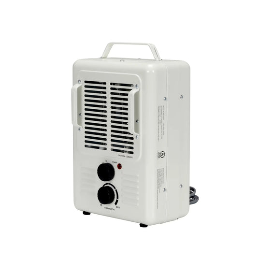 TPI 1-Phase Fan Forced Milk-House Style Standard Portable Electric Heater, 1500/1300W, 120V, 5120 BTU/hr - 188T-ASAS