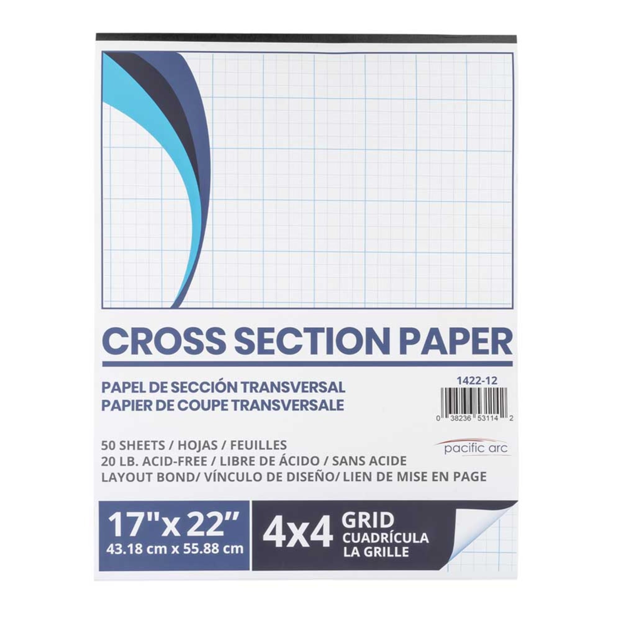 Pacific Arc 50-Sheet Pad: Cross Section Paper 17