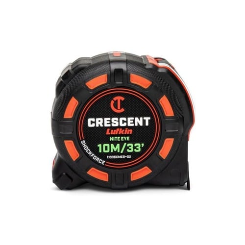 Lufkin 1-1/4" x 10 M/33' Shockforce Nite Eye Tape Measure - L1335CMEB-02 L1335CMEB-02 Titan Tools Direct