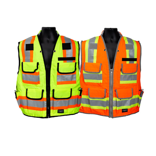 Titan Tools Custom Class 2 Utility Safety Vest with Padded Collar and Mesh Back - (2 Colors Available)