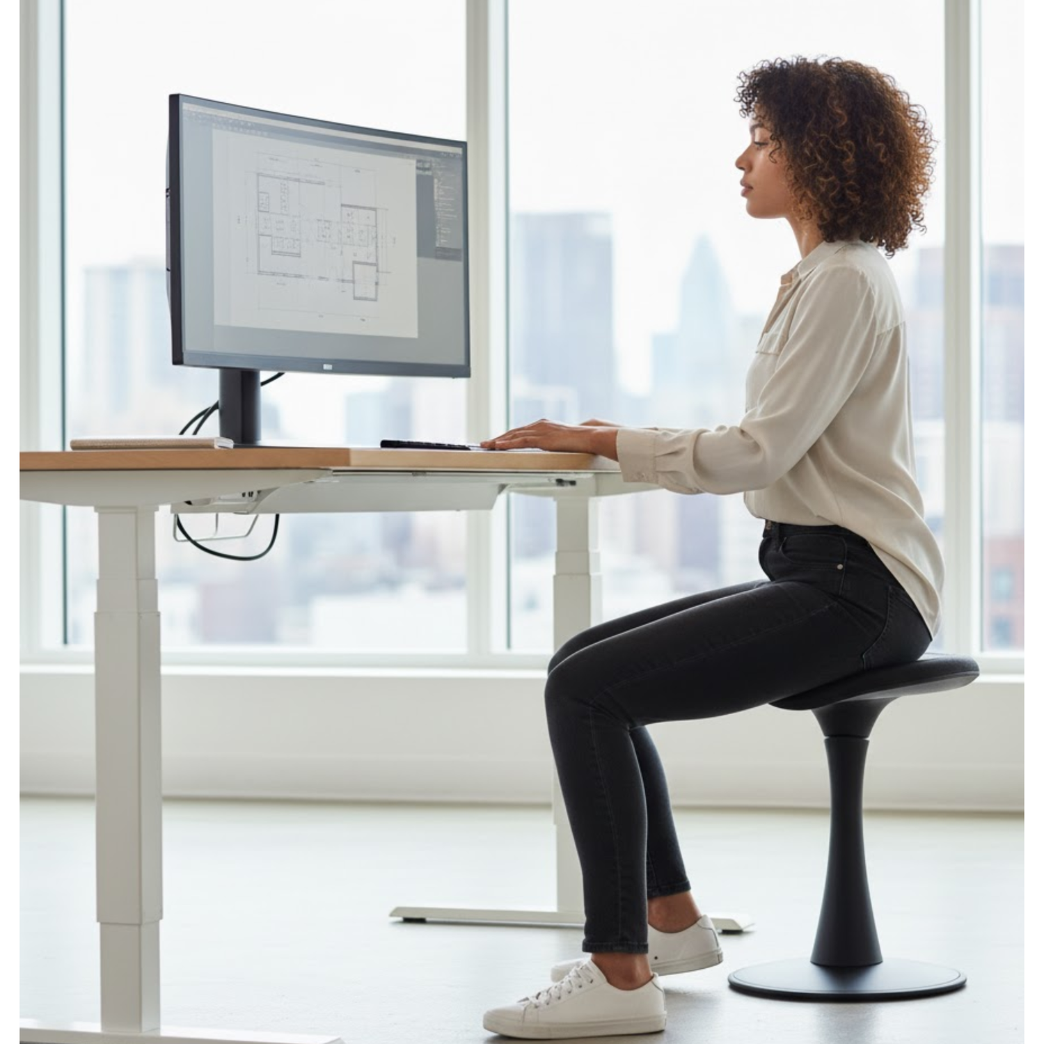 Ergonomic-Fidget-Stool-Safco-2271BL-Wobble-Chair-for-Active-Sitting