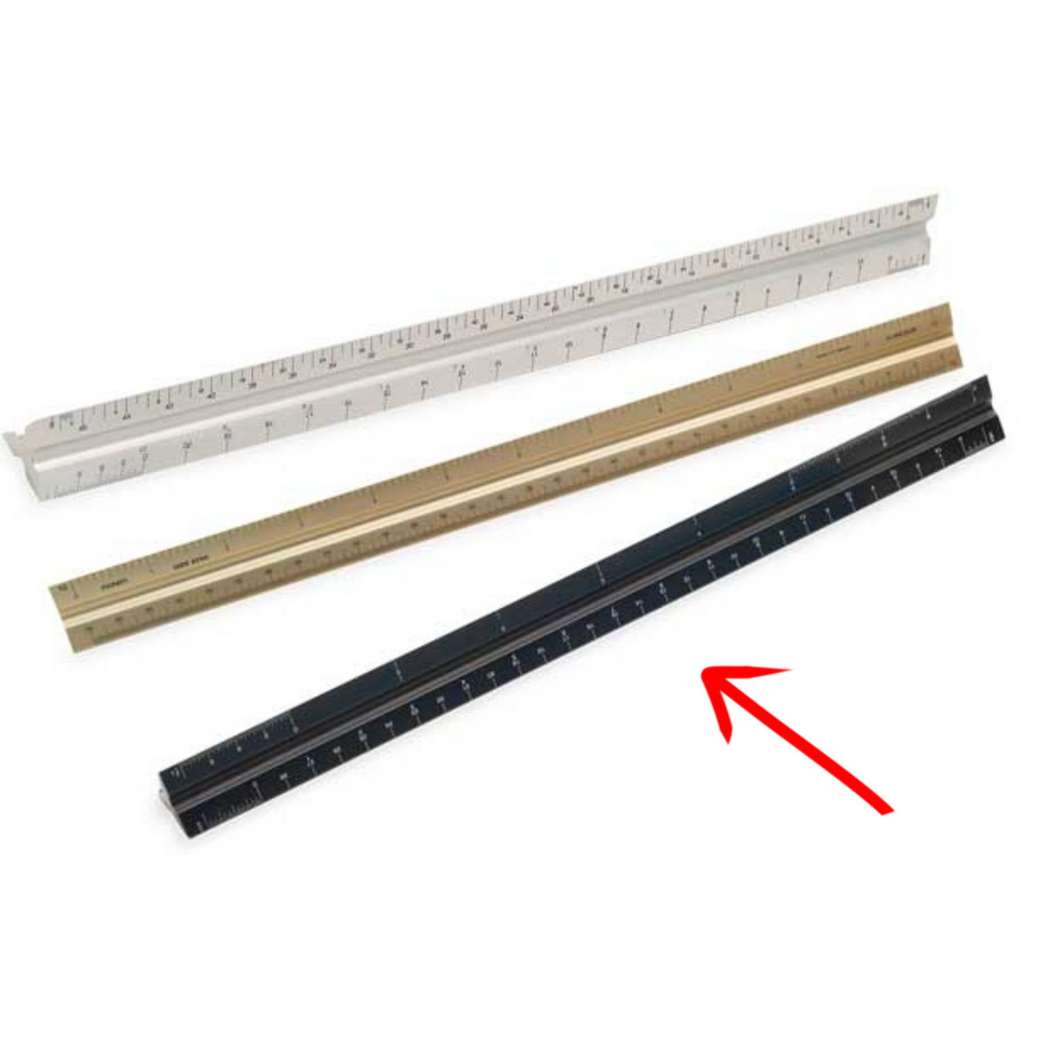 Frank-Lloyd-Wright-Alumicolor-Triangular-Architect-Scale-12-inch-3030-9S-FLW-Q