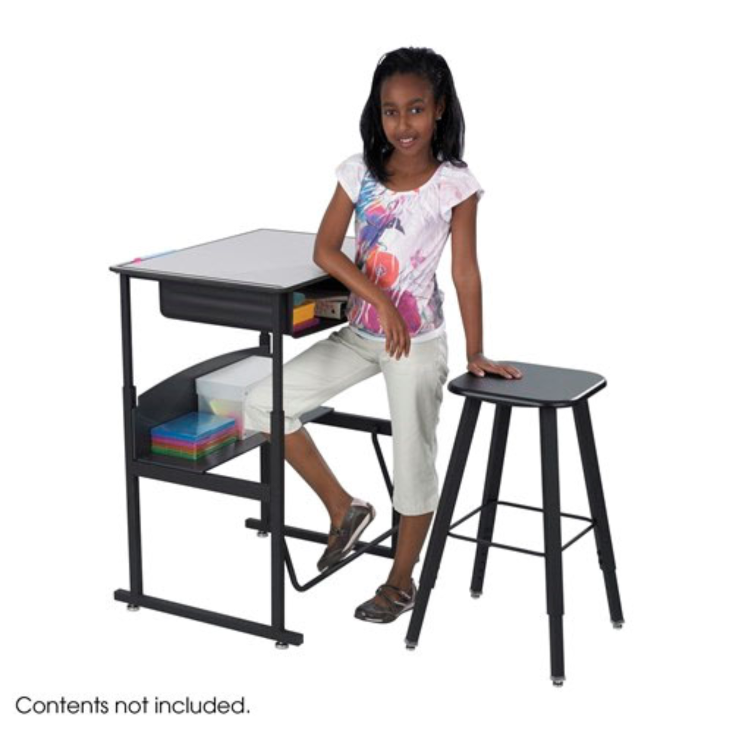 Gray-Premium-Top-adjustable-student-desk-Safco-28x20-compact-learning-station