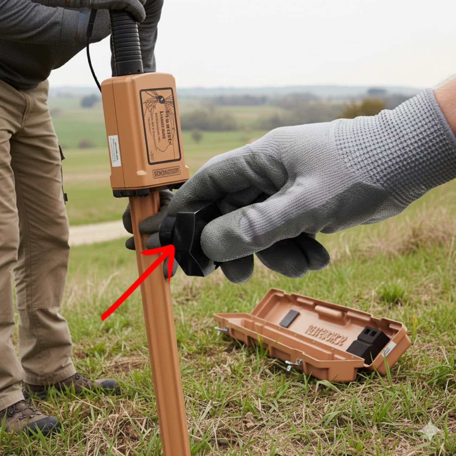 Hex-Knob-Schonstedt-Locator-Control-Part-600152