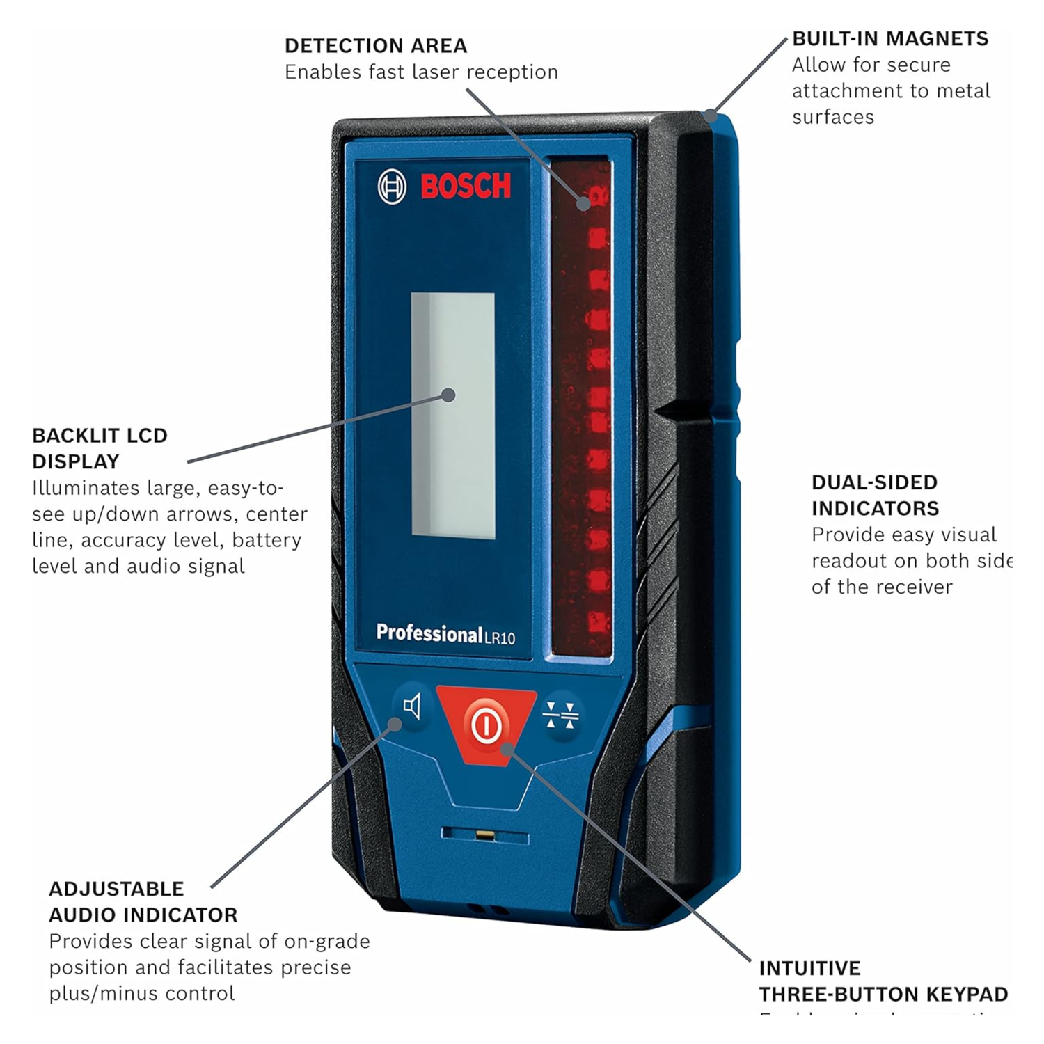Jobsite-ready-Bosch-LR10-rotary-laser-detector-for-accurate-leveling