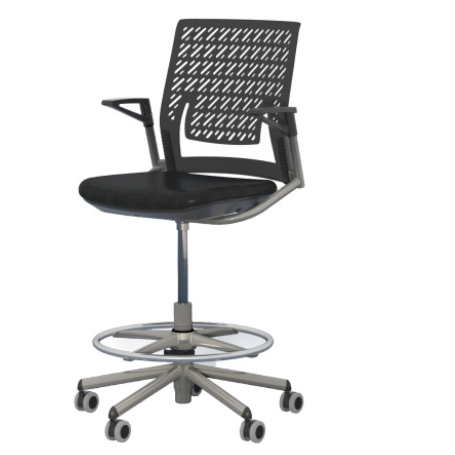 KSX1SBBLK-Safco-Black-Thesis-Stool-with-Arms-ergonomic-task-stool-for-standing-desk