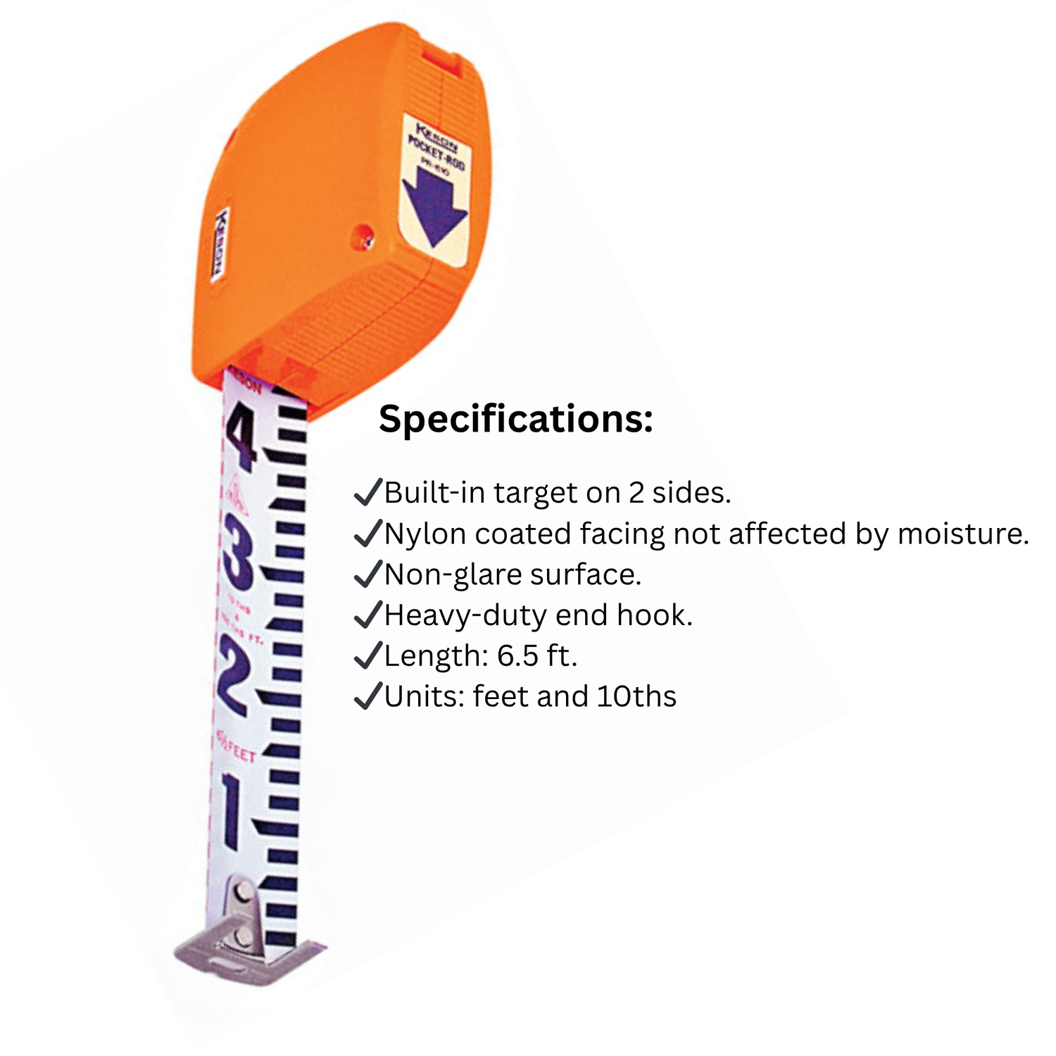 Keson-PR610-Precision-Pocket-Rod-Feet-and-Tenths