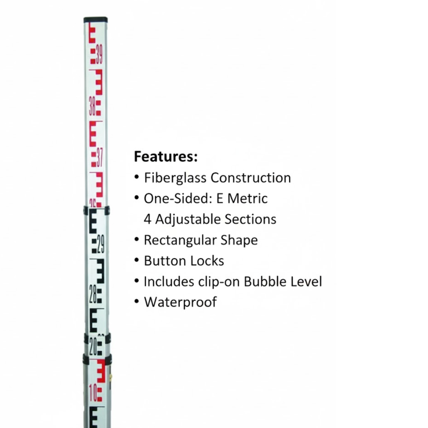 Leica-CLR102-5m-fiberglass-grade-rod-for-laser-level-or-dumpy-level