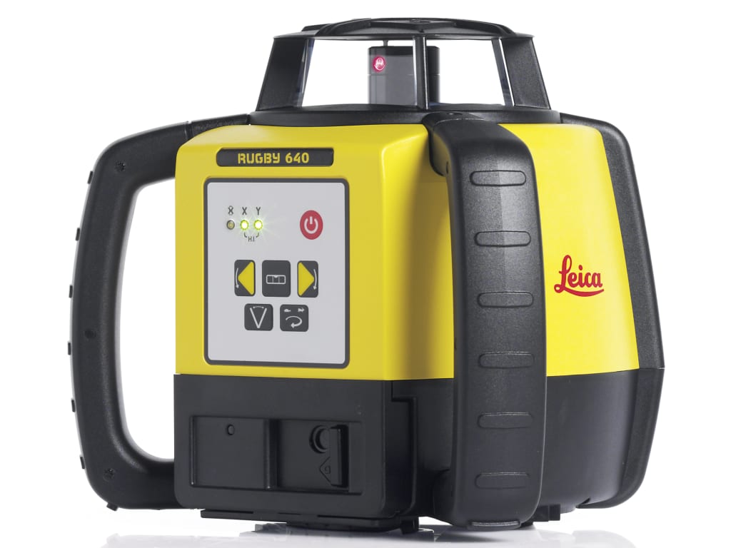 Leica Rugby 640 Series Rotary Laser sideview