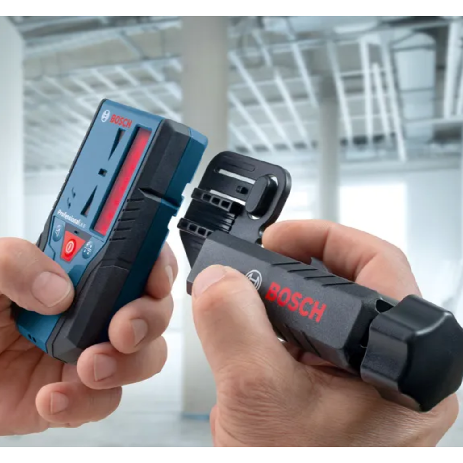 Line-Laser-Detector-LR-6-Bosch-with-Mount-for-Pulse-Lasers