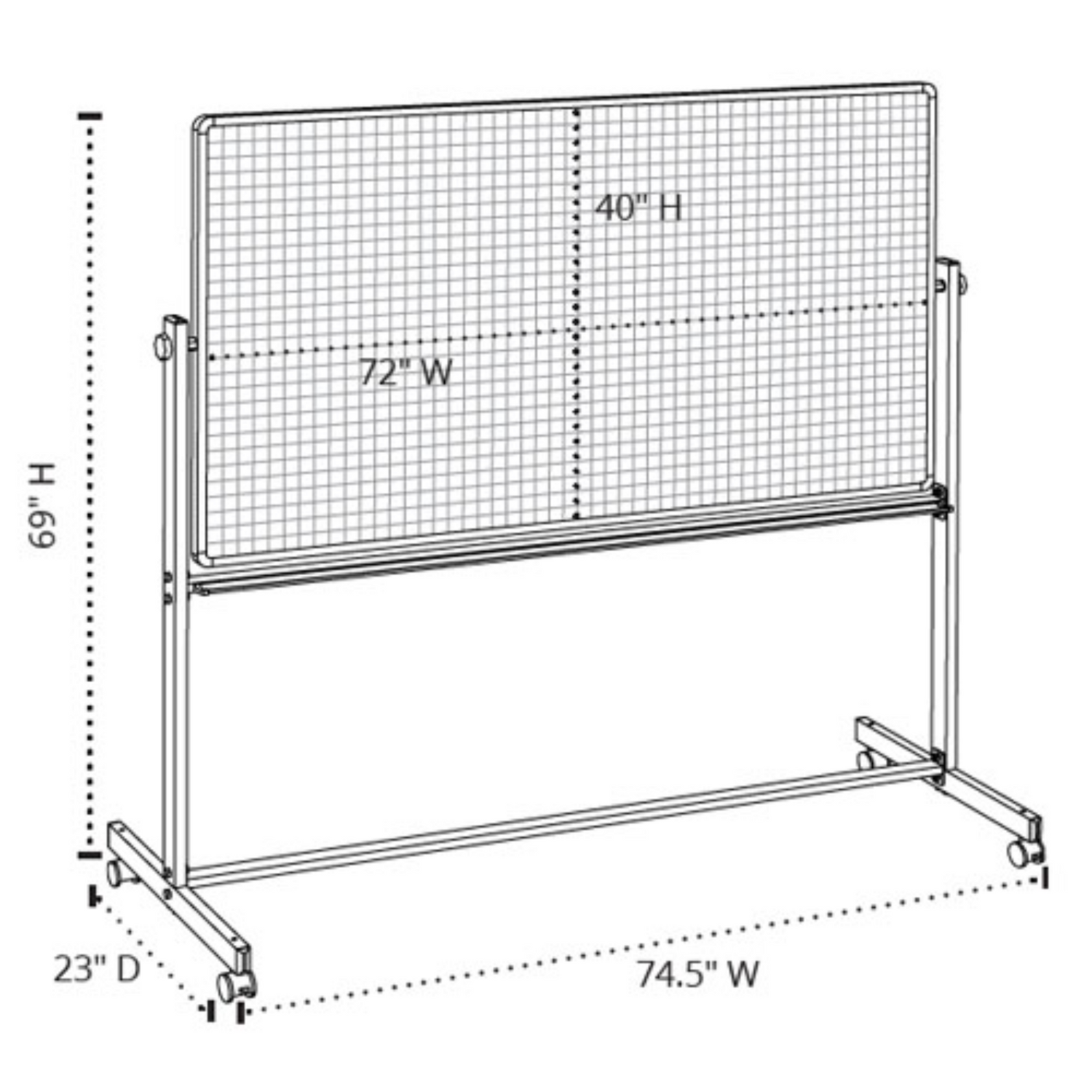 Luxor-72x40-MB7240LB-magnetic-Ghost-Grid-whiteboard-for-office-or-classroom