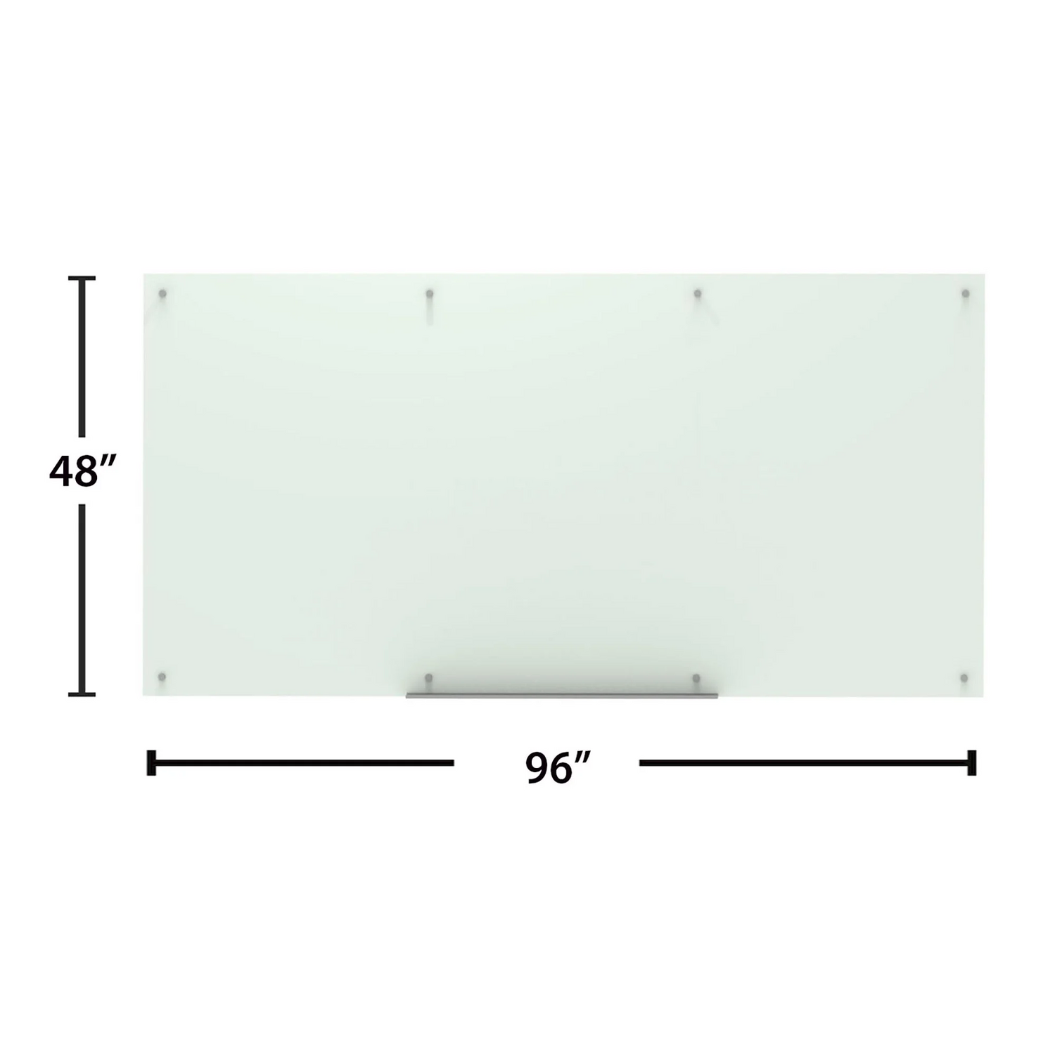 Luxor-wall-mounted-glass-whiteboard-96x48-magnetic-WGB9648M