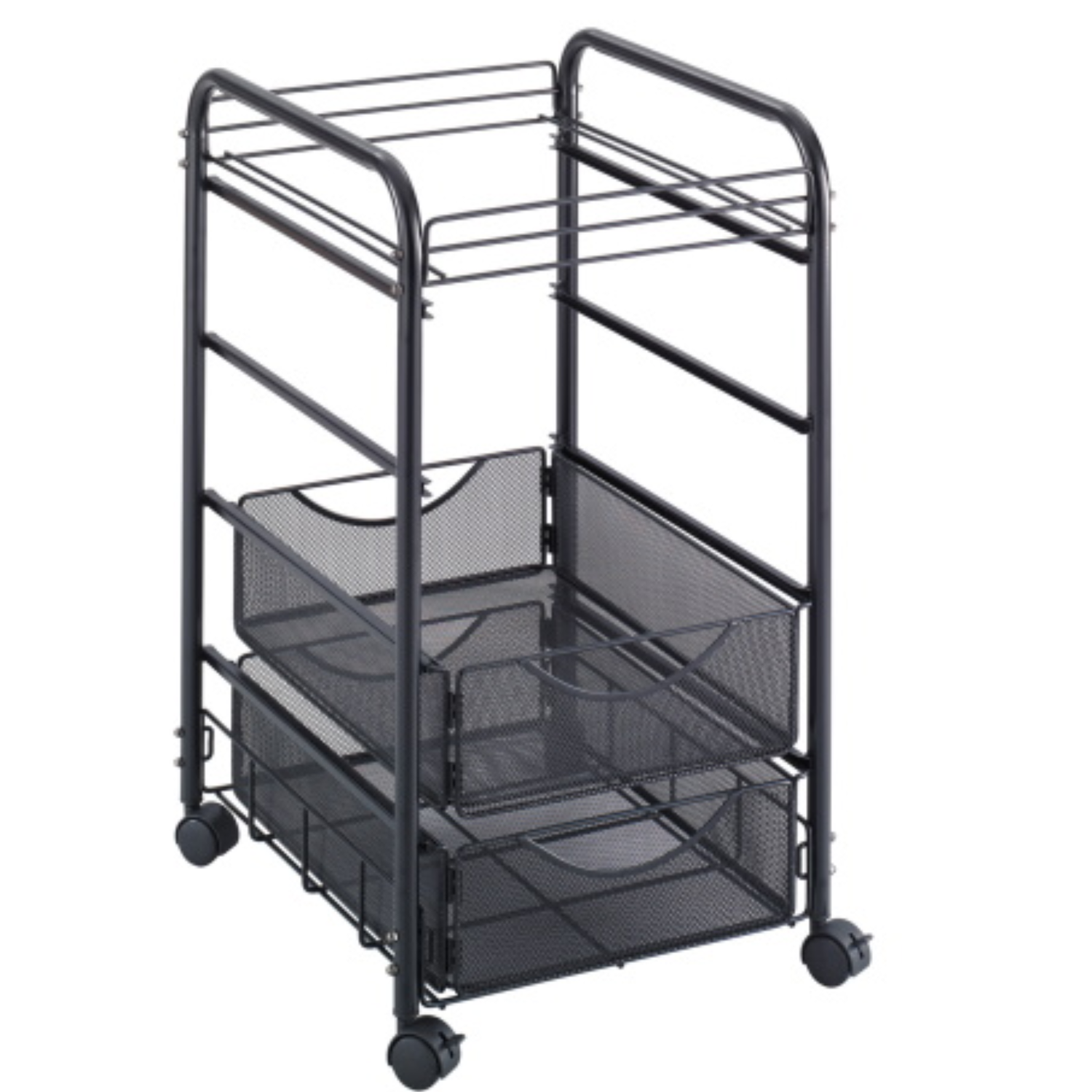 Mesh-open-top-file-organizer-with-storage-drawers-safco-5215bl