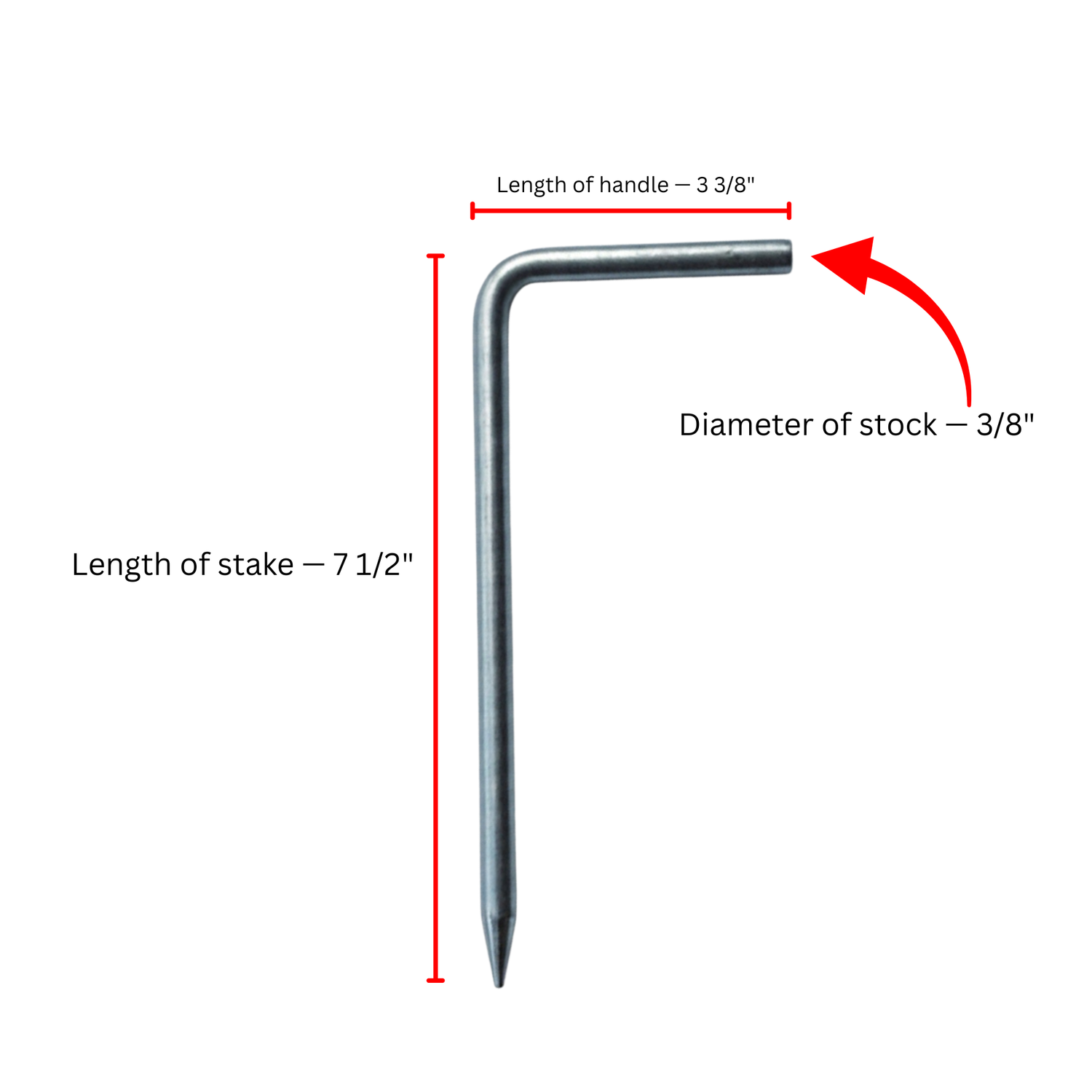 Metal-Ground-Stake-Schonstedt-Model-208263-Cable-Locator-Accessory