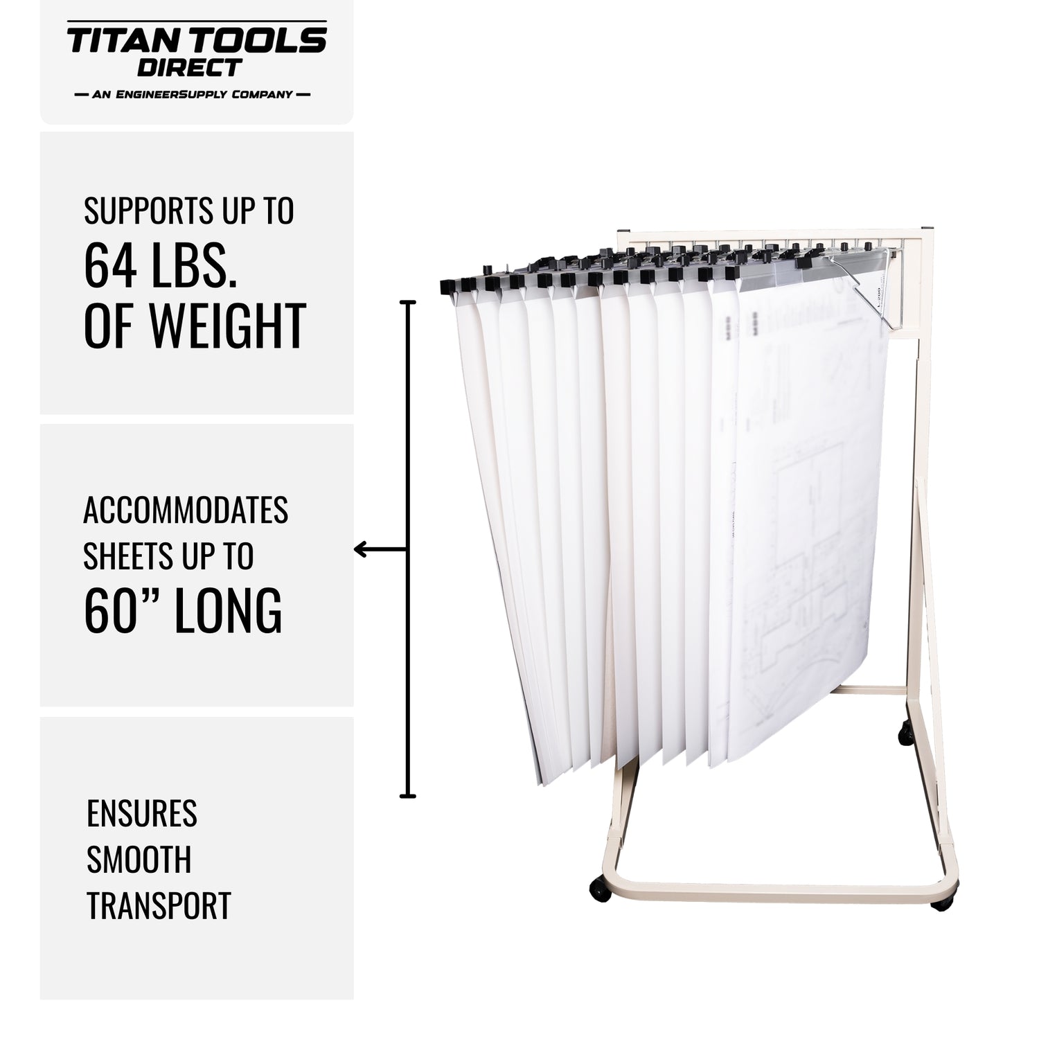 Mobile-Drawing-Storage-Cart-Titan-Tools-TTD4144-Engineering-Plans