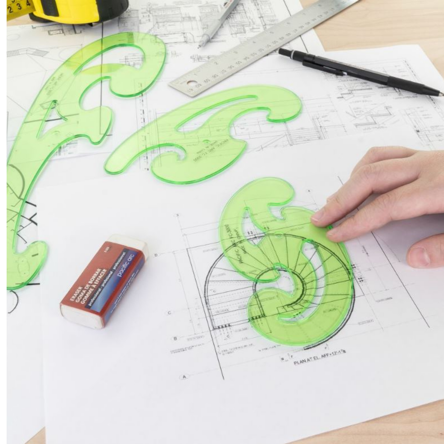 Pacific-Arc-FC-3000-Scholastic-French-Curve-Set-for-drawing-and-drafting