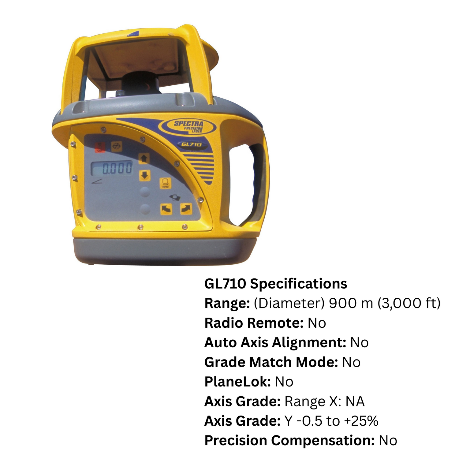 Professional-Spectra-Precision-GL710-Single-Grade-Laser-Set-with-Charger-and