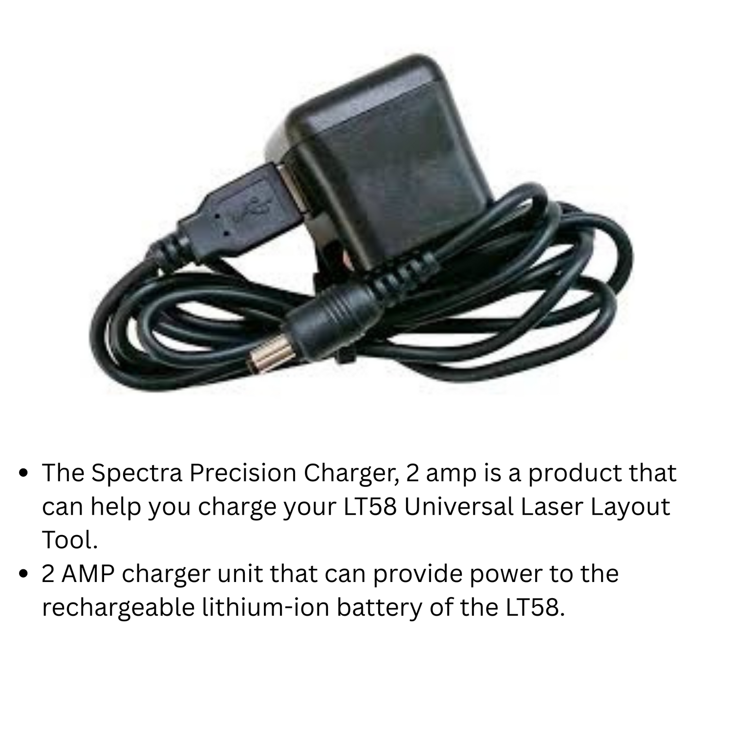 Replacement-Charger-2A-Spectra-Precision-LT58-Model-1215-1610