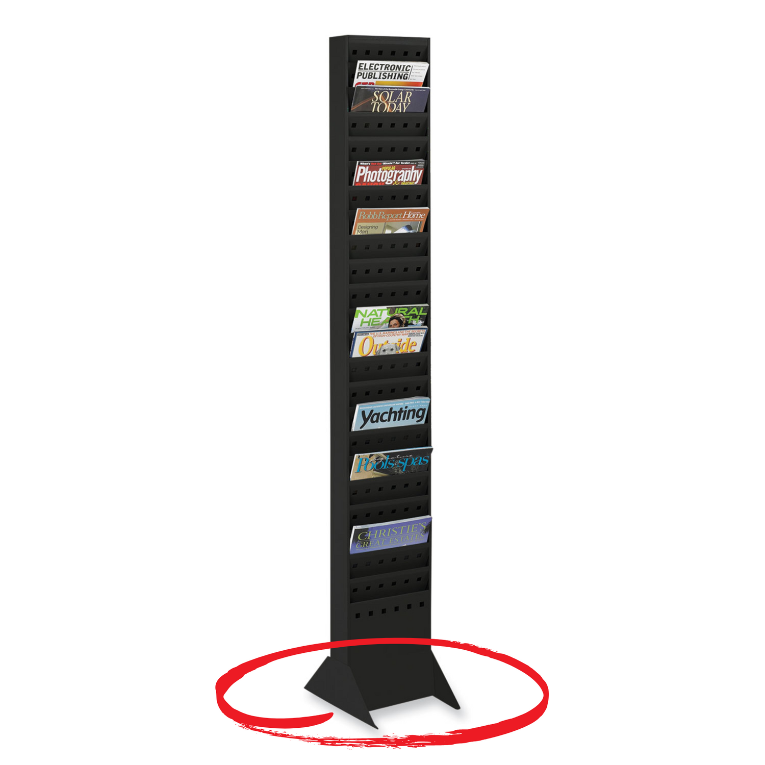 Replacement-base-for-Safco-steel-magazine-rack-4323BL
