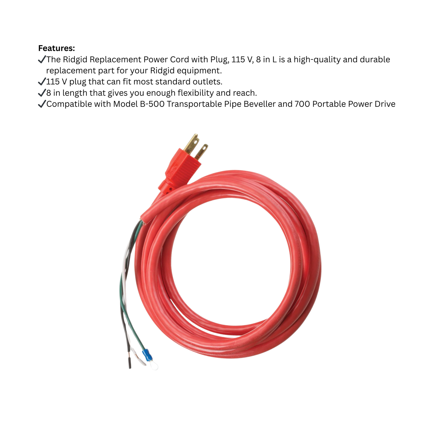 Ridgid-632-31938-Replacement-115V-Power-Cord-with-Plug-8-in