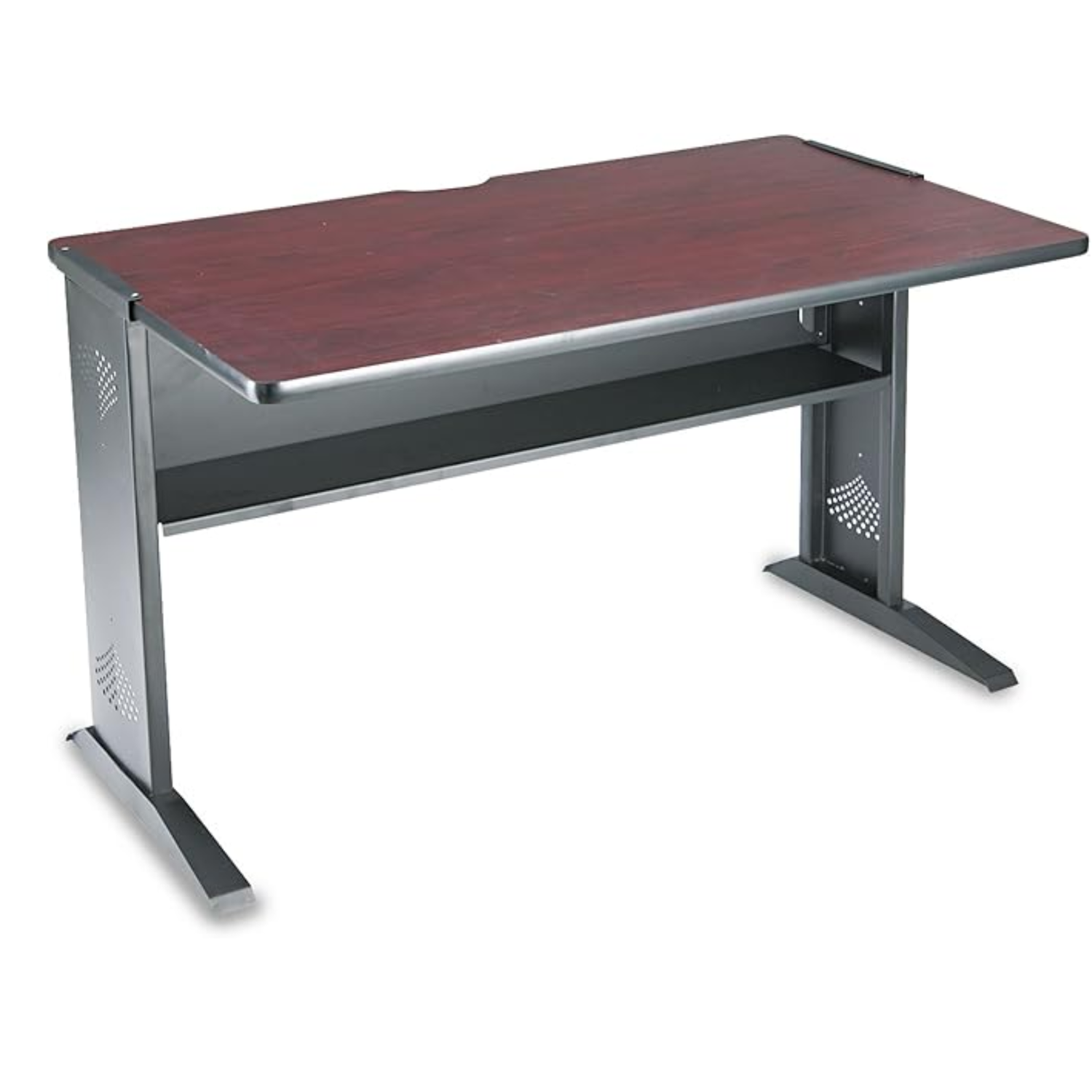 Safco-1931-Computer-Desk-with-Reversible-Top-48-Inch-Wide-Rolling-Desk