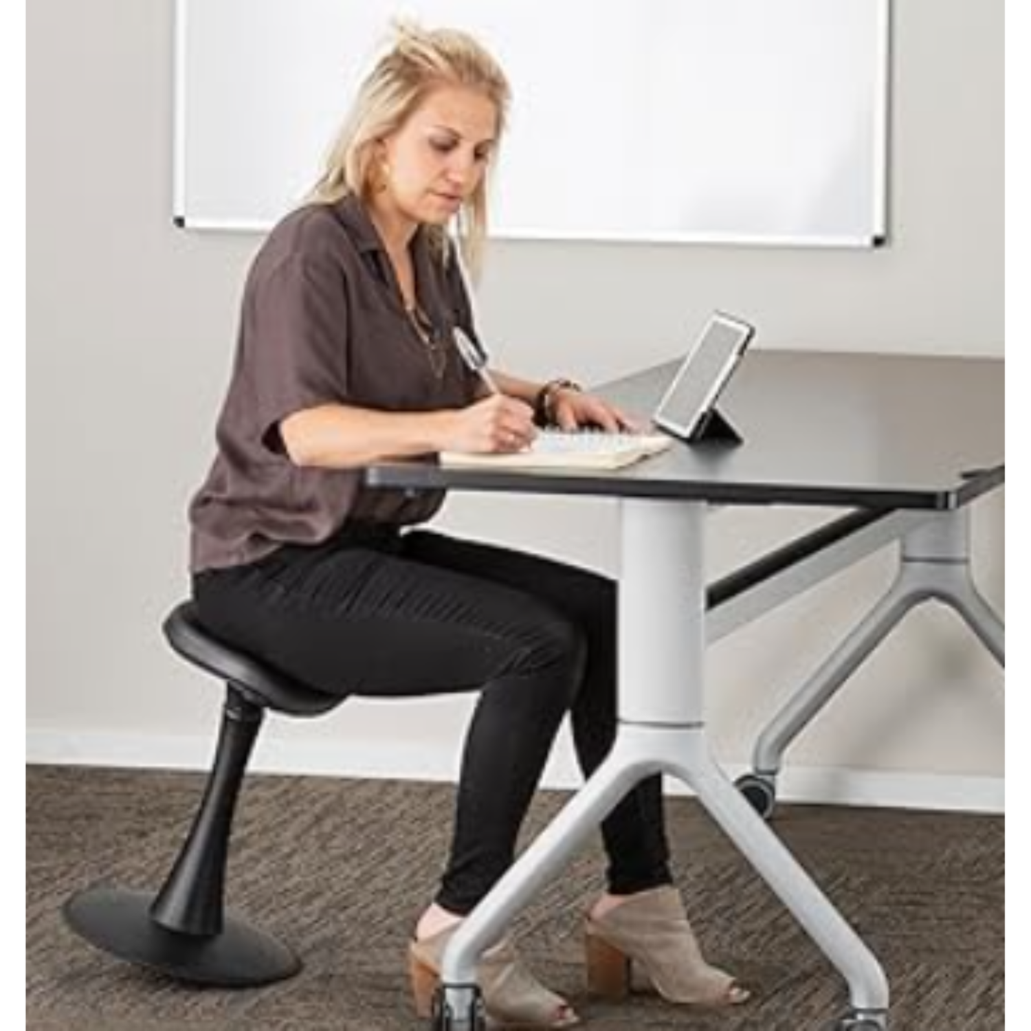 Safco-22in-Active-Seating-Stool-Black-Wobble-Base-Office-Focus
