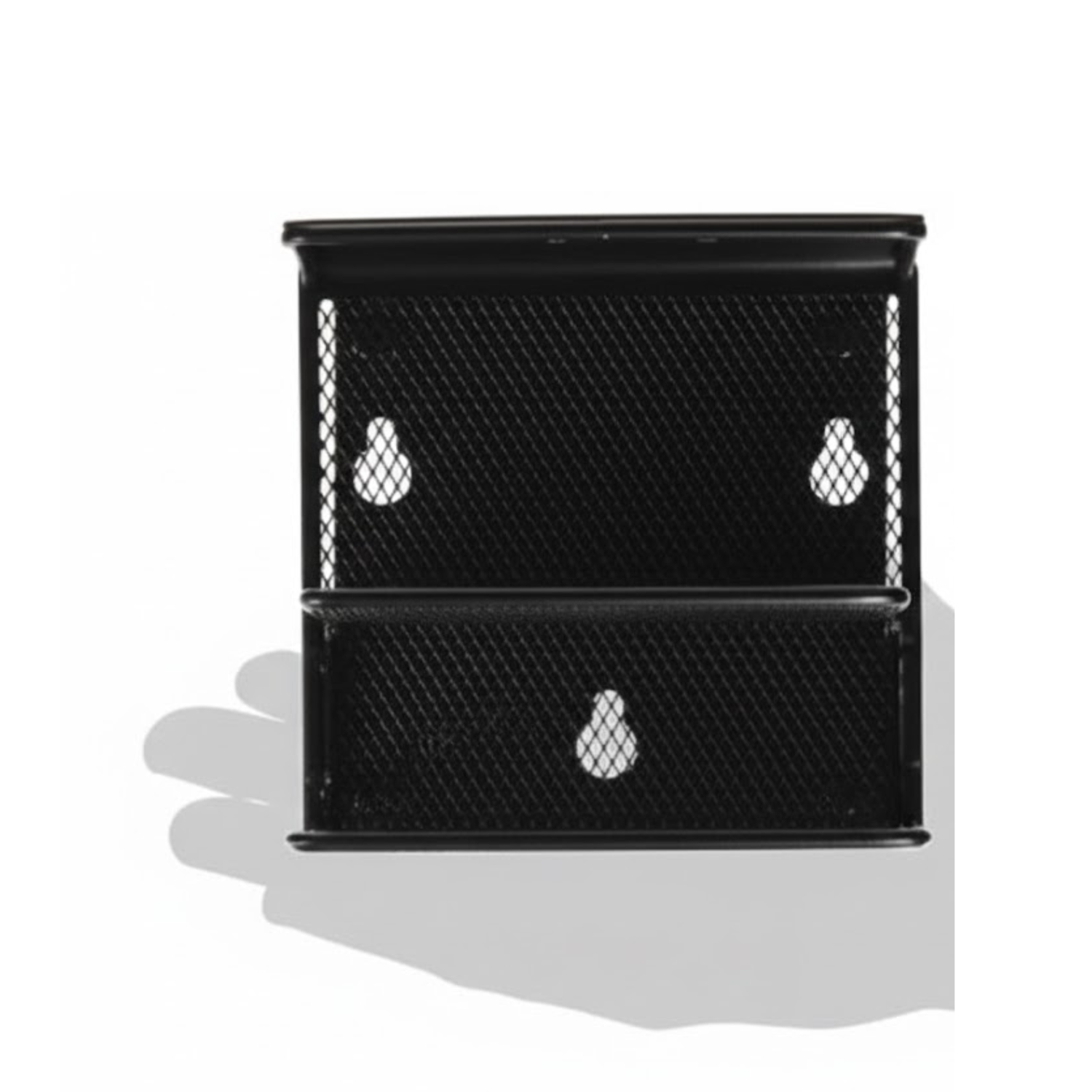 Safco-3611bl-onyx-series-magnetic-whiteboard-marker-organizer-black