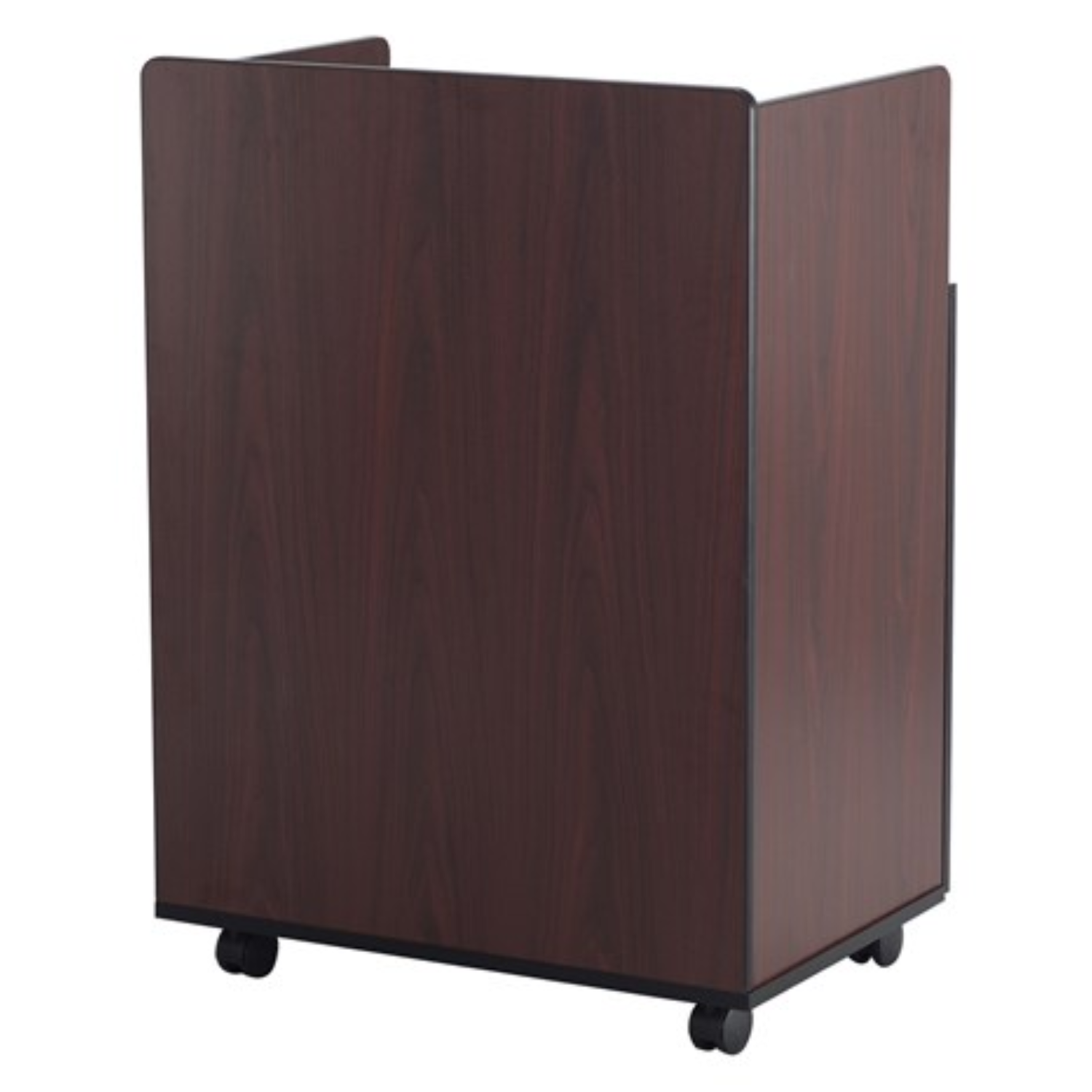 Safco-8919MH-mahogany-finish-floor-standing-lectern-for-conferences-and-meetings