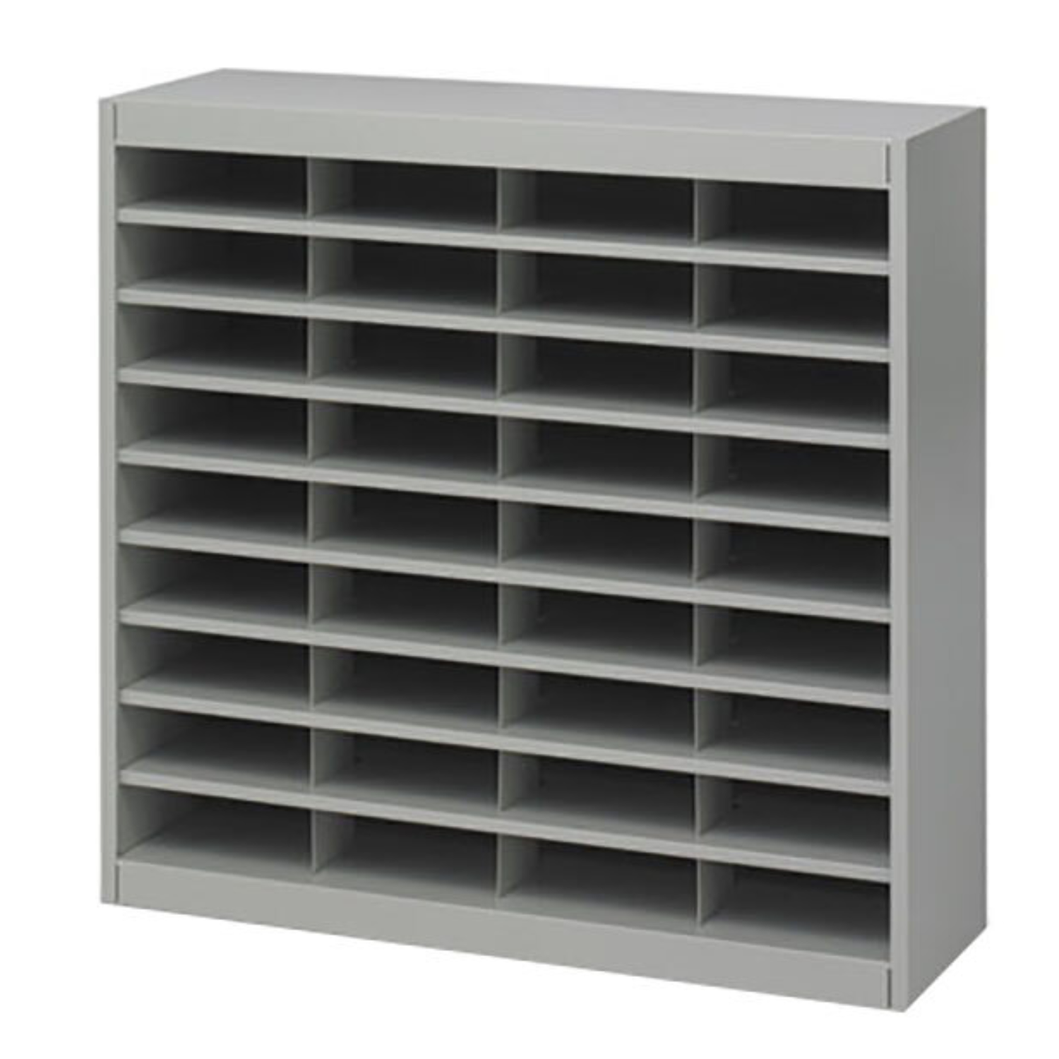 Safco-9221GRR-E-Z-Stor-literature-file-organizer-gray-paperboard-mail-center