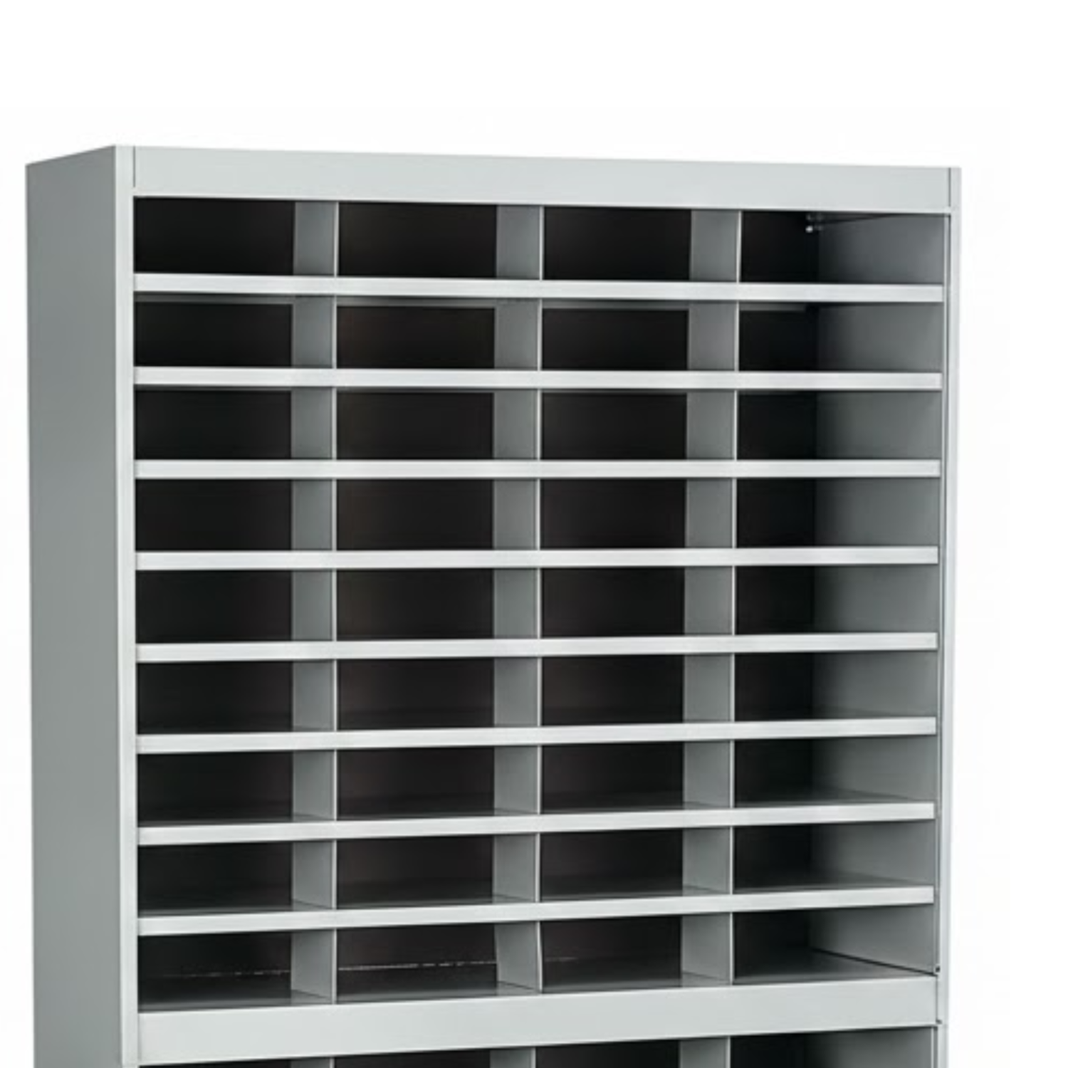 Safco-9241GRR-E-Z-Stor-literature-file-organizer-gray-paperboard-office-mail-center