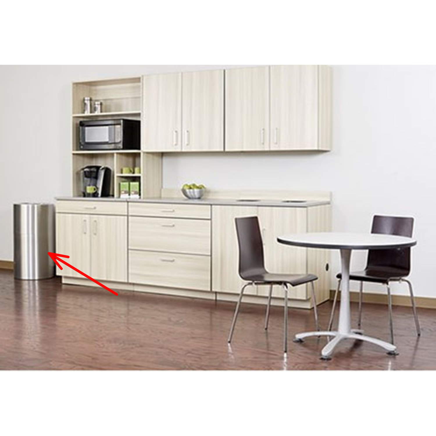 Safco-9942SS-single-stream-recycling-receptacle-27-gallons-stainless-steel