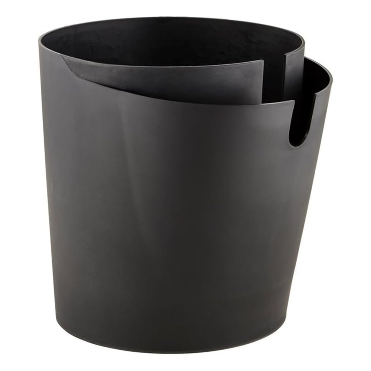 Safco-CanCan-deskside-waste-and-recycling-receptacle-black-finish