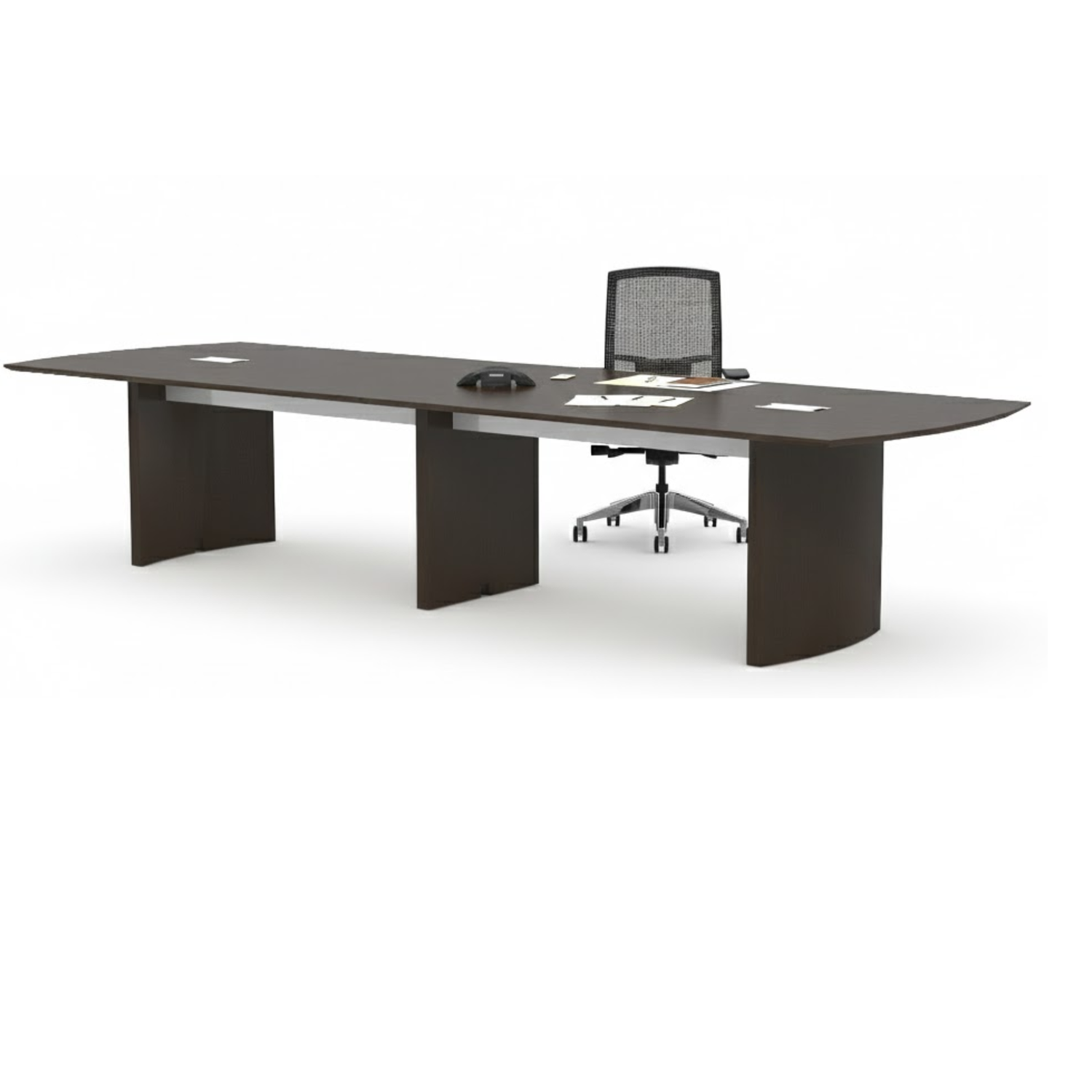 Safco-Medina-14-ft-executive-boardroom-table-mocha-laminate