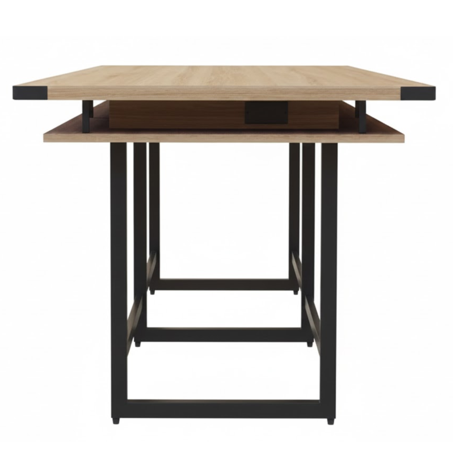 Safco-Mirella-Standing-Height-Boardroom-Table-144-Inch-Four-Finish-Options