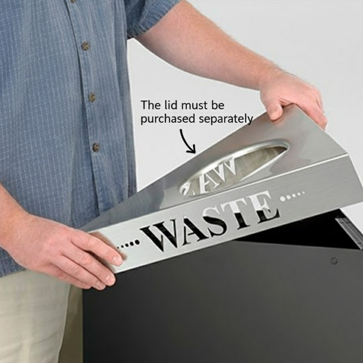 Safco-Modular-Waste-System-Triangular-Base-Black-for-Public-Spaces