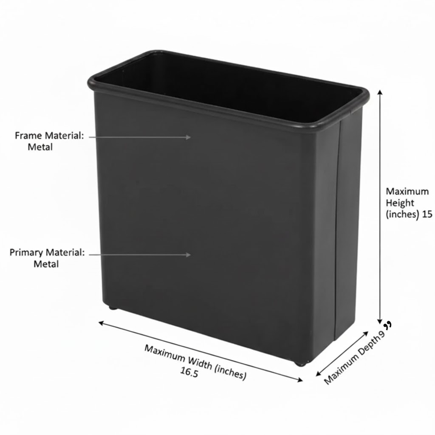 Safco-Three-Pack-Black-Wastebaskets-27-5-Qt-Office-Trash-Bins