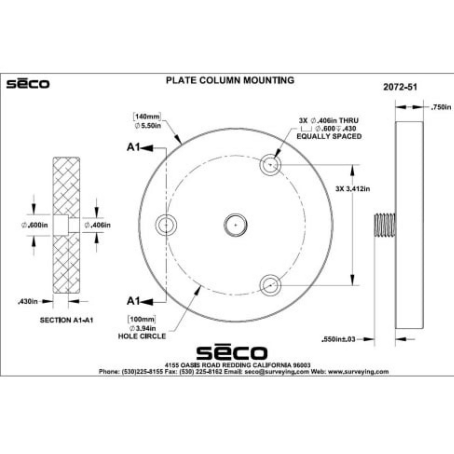 Seco-2072-51-Plate-Column-with-Screw-Mounting