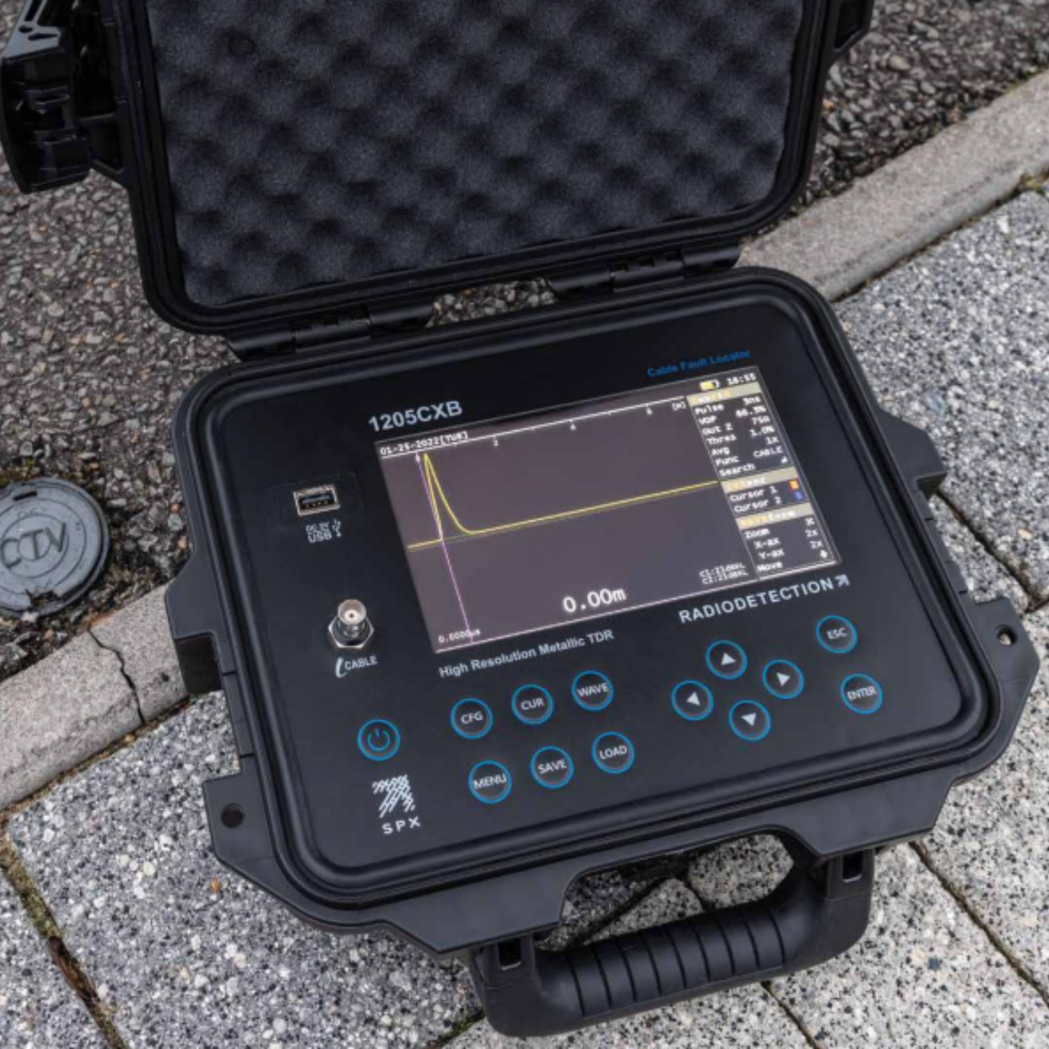 TDR-Cable-Analyzer-Fault-Finder-Schonstedt-1205CXB-US-Model