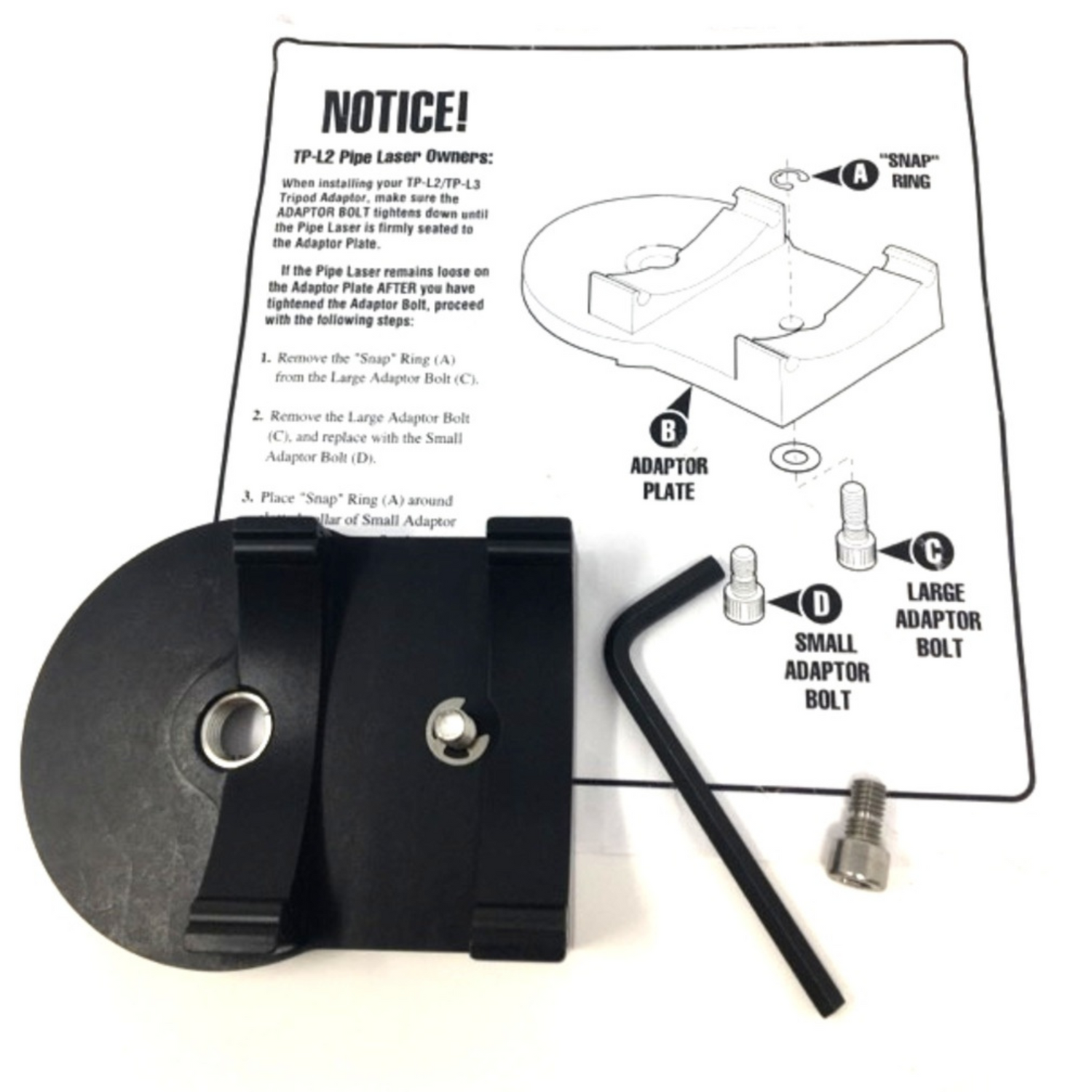 Topcon-9210-1022-Tripod-Adapter-For-Pipe-Laser