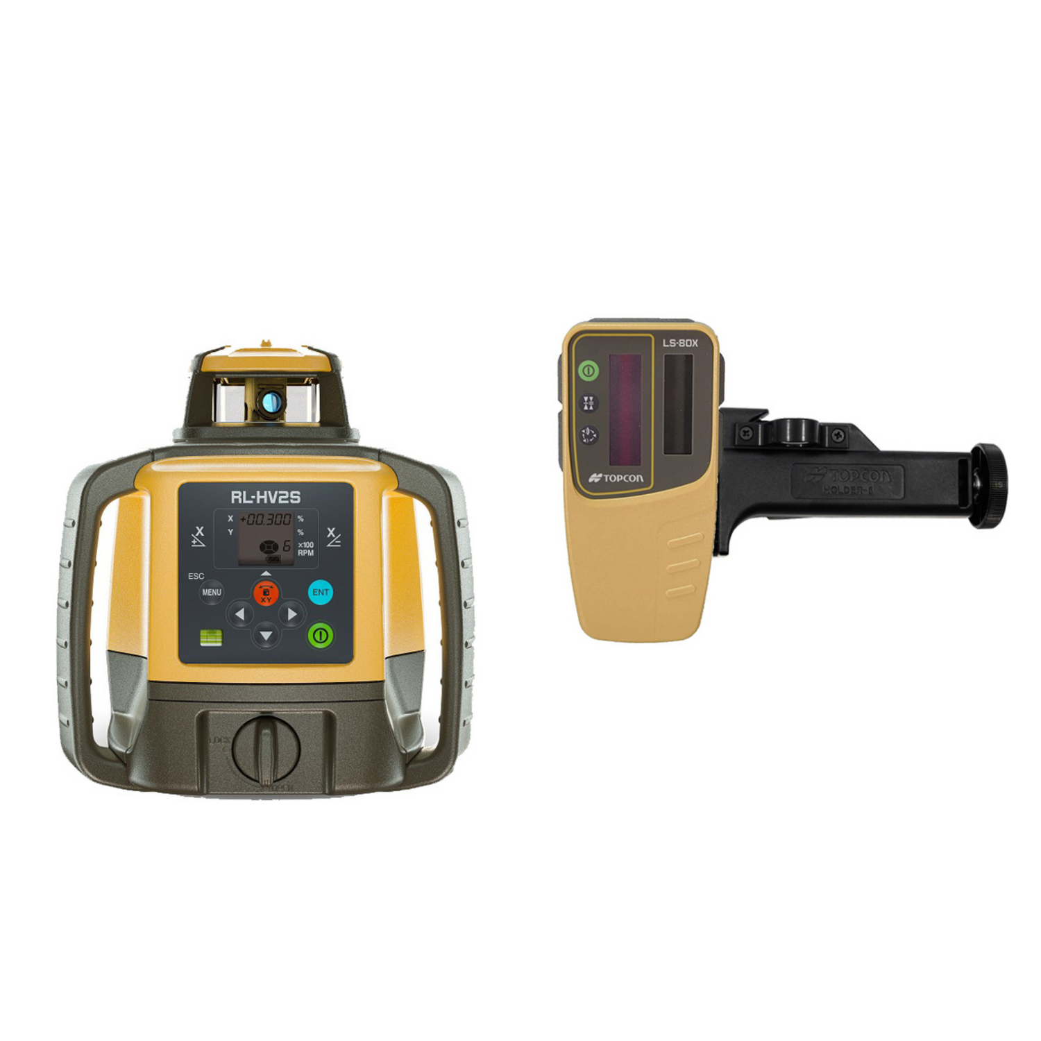 Topcon-RL-HV2S-dual-grade-rotating-laser-DB-kit-for-construction