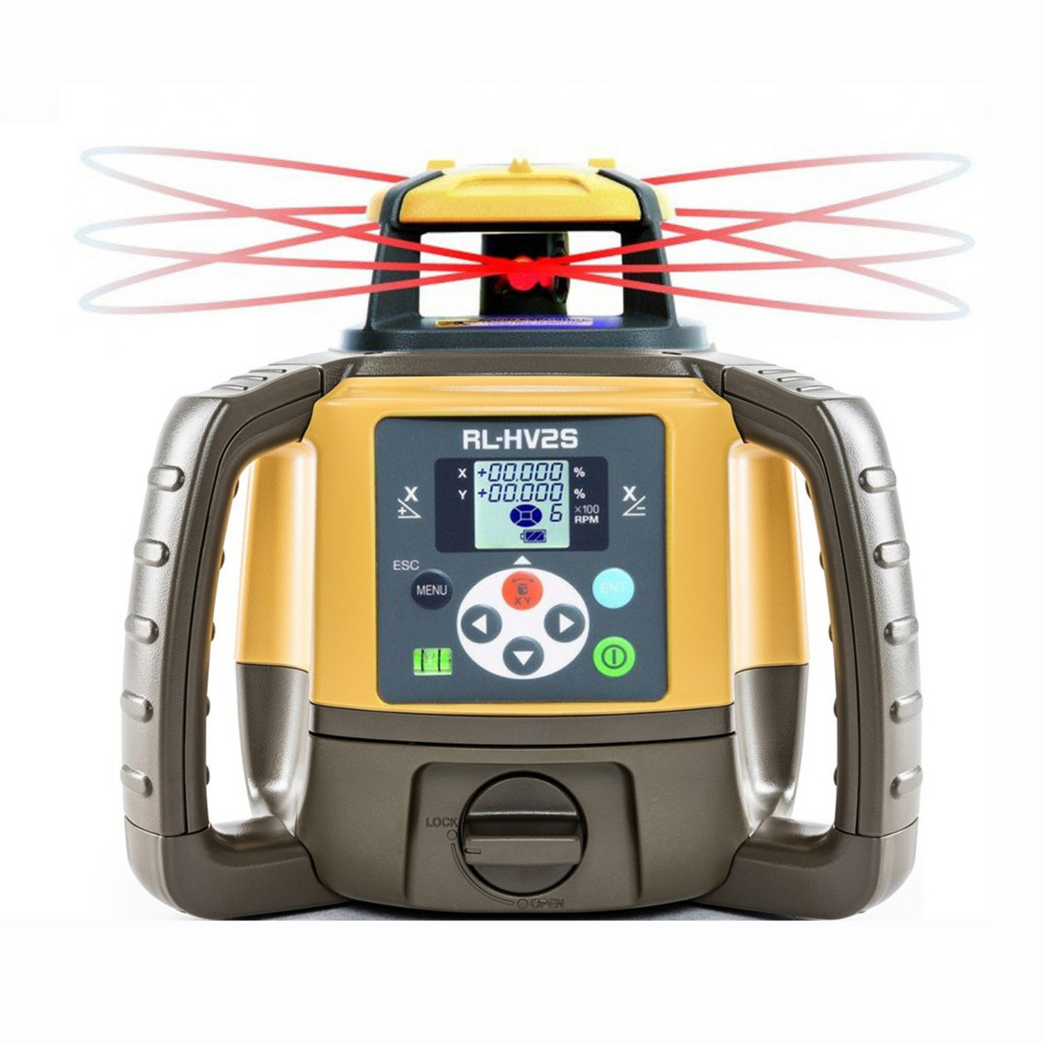 Topcon-RL-HV2S-laser-level-kit-with-LS-80X-receiver-and-batteries