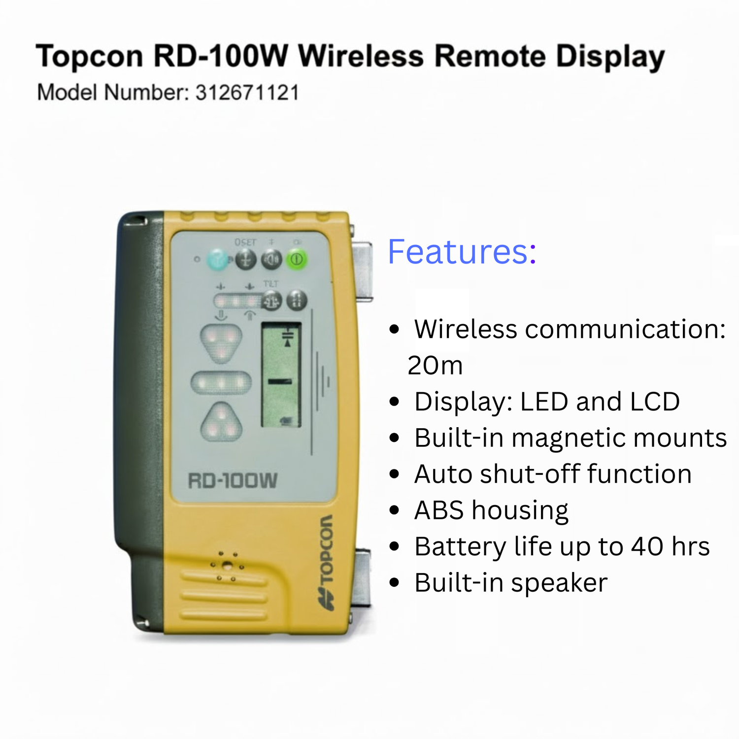 Topcon-rd-100w-wireless-remote-display-for-ls-b110w-laser-receiver