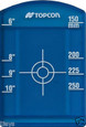 Topcon Blue Adjustable Target Kit- small target