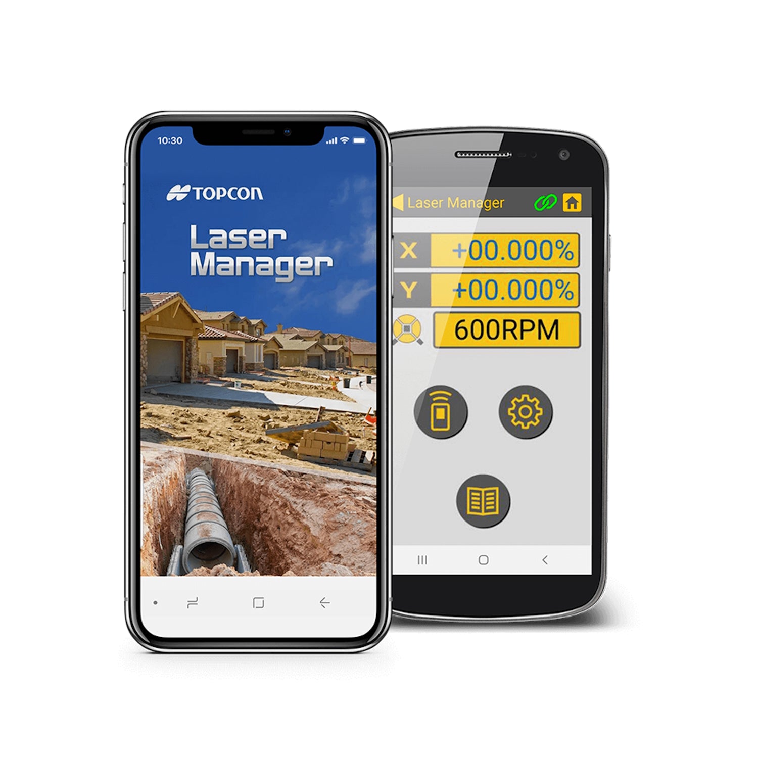 Topcon RL-HV2S Self-Leveling Dual Grade Laser RB Kit with LS-100D Receiver-on phone connection